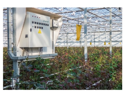 Control panels at plant factories