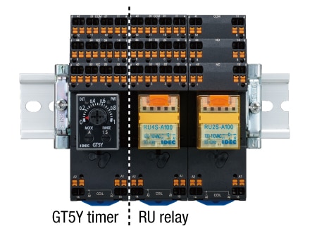 IDEC GT5Y timers can be mounted